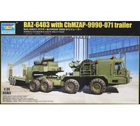 Trumpeter 01086 - 1:3 5 BAZ-6403 Avec ChMZAP-9990-071 Trailer - Neuf
