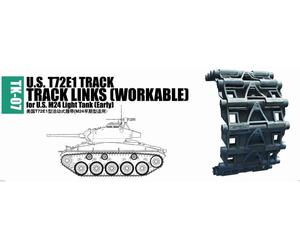 Trumpeter 02037 - 1:35 U.S. T72E1 Chenille Pour Char Léger M24 (Précoce) - Neuf