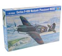 Trumpeter 02228 Modélisme Jeu de Curtiss P 40B Warhawk