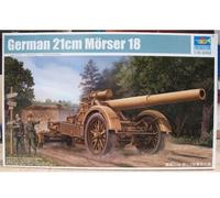 TRUMPETER 02314 GERMAN 21 cm MORSER 18 HEAVY ARTILLERY Modellino