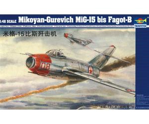 Trumpeter 02806 - 1:48 MiG-15 agot - Neuf