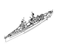 Trumpeter Maquette USS Indianapolis Kit 05326 env. 35 1945