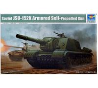 Soviet Jsu-152k Armored Self-propelled Gun- 1:35e - Trumpeter