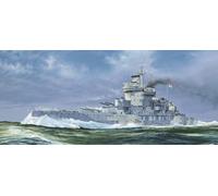 Trumpeter 05795 1:700 HMS Warspite 1942 Neuf Kit De Construction
