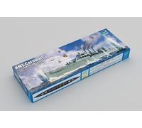 Maquette Bateau Hms Cornwall Trumpeter 06734 1/700ème Maquette Char Promo