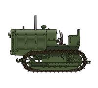 ChTZ S-65 SOVIET MILITARY TRACTOR - TRUMPETER 1/72 PLASTIC KIT