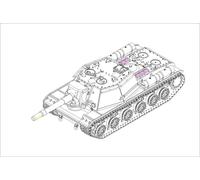 Trumpeter- Soviet SU-152 Self-propelled Heavy Howitzer-Late Kit de modélisme, 007130, Divers