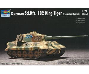 Trumpeter 07201 - 1:72 Sd.kfz. 182 King Tigre Henschel - Neuf