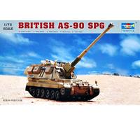Trumpeter 07221 Britannique AS90 Obusier Automoteur Kit Plastique 1/72 Echelle
