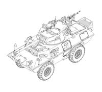 Trumpeter 07442 - 1:72 LAV-150 APC 90mm Mecar Canon - Neuf