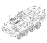 Trumpeter 757423-1/72 M1130 Stryker Command Vehicle - Échelle 1:72