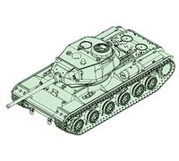 Trumpeter Kit 07127 modèle Soviet KV-85 Heavy Tank