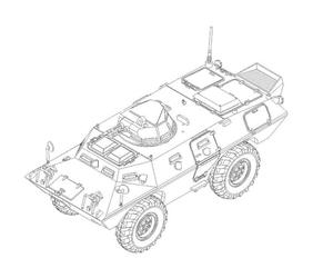 Trumpeter - Maquette Blindé M706 Commando Armored Car in Vietnam 07439 1/72ème Maquette Char Promo