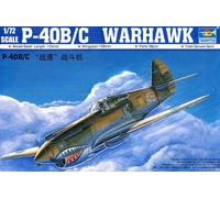 Trumpeter P-40B/C Faucon de Guerre Hittyhawk Chine Russie Raf Modèle-kit 1:72