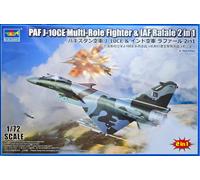 HobbyBoss 751690-1/72 J-10CE & IAF Rafale - Échelle 1:72