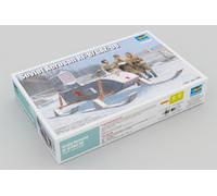 Trumpeter Russe Soviet Aerosan RF-8/GAZ-98 Modèle-kit + Équipage Soldats 1:3 5