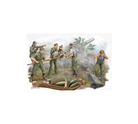 Trumpeter - Set De 6 Figurines Artilleurs Allemands (En Action)Maquette Figurine Set De 5 Figurines Artilleurs Allemands (En Action) Trumpeter 00425 1/35ème Maquette Char Promo Figurine Miniature