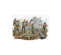 Trumpeter - Set De 6 Figurines Artilleurs Allemands (En Action)Maquette Figurine Set De 5 Figurines Artilleurs Allemands (En Action) Trumpeter 00425 1/35ème Maquette Char Promo Figurine Miniature