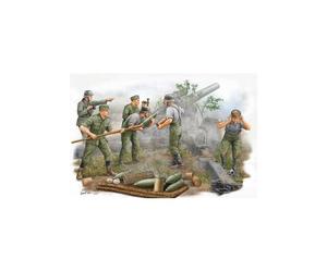 Trumpeter - Set De 6 Figurines Artilleurs Allemands (En Action)Maquette Figurine Set De 5 Figurines Artilleurs Allemands (En Action) Trumpeter 00425 1/35ème Maquette Char Promo Figurine Miniature