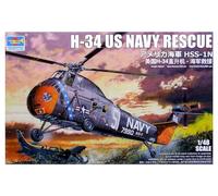Trumpeter TRU02882 1/48 H-34 US Navy Rescue Maquette en Plastique, Divers