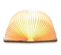 TRUMPETS Lampe Livre Led Pliante RGB, Lampes d'ambiance 2500mAh Rechargeable USB-C, Idéal Décoration de Nuit Maison et chambre, Cadeau d’anniversaire(Blanc chaud | 12 * 9 cm) (22 cm | Blanc Chaud)