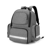Trunab Sac à Dos de Premiers Intervenants pour Traumatismes, Sac à Dos Vide pour Trousses d'Urgence Médicale, Sac de Rangement pour EMT, EMS, Police, Pompiers, Gris, Sac Uniquement - Design Breveté