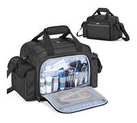Trunab Sac Premier Soin, Noir Sac Infirmière Médical Convient à Visite à Domicile, Sac Bandoulière Porter Fourmitures Médical avec Nombreuse Poches pour Étudiant Infirmière