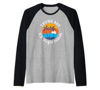 Trunk Bay Beach U.S. Virgin Islands Summer Vacation Souvenir Manche Raglan