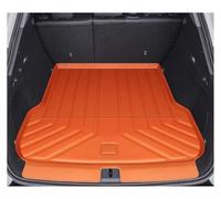 Trunk Liner Mat Tapis Coffre Amélioré TPE pour Zeekr pour 7X 2025 avec Bords Surélevés Imperméables Une Couverture Complète Compris Les Seuils Porte Zone Coffre Tapis Coffre Voiture(Orange Main Pad)