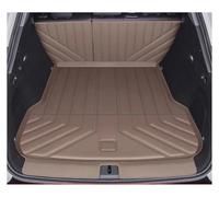 Trunk Liner Mat Tapis Coffre Amélioré TPE pour Zeekr pour 7X 2025 avec Bords Surélevés Imperméables Une Couverture Complète Compris Les Seuils Porte Zone Coffre Tapis Coffre Voiture(Coffee Half)