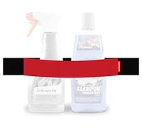 TrunkExpert Bandes Fermeture scratch de Voiture 40x5x0.3cm Organisateur de Coffre Flexible Résistant Rouge Imperméable Fixe Articles Transportés