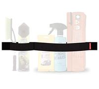 TrunkExpert Bandes Scratch de Voiture 60x5x0.3cm Organisateur de Coffre Deux Compartiments Flexible Résistant Noir Imperméable Fixe Objets Transportés