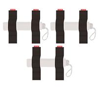 TrunkExpert voiture bandes Fermeture scratch trois ensembles chacun avec deux pièces 20x5x0,3 c, organisateur de coffre, flexible, résistant, noir, étanche, pour la fixation d'objets transportés