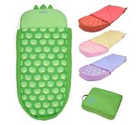 Trunki Bedtime Explorer Lit de voyage gonflable pour enfants et sac de couchage, matelas gonflable pour tout-petits, lit de camp gonflable pour soirées pyjama, camping, crèche et séjours d'une nuit