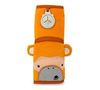 Trunki Coussin Sangle pour Ceinture de Sécurité Enfant - SnooziHedz Mylo le Singe (Orange)