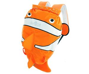 Trunki Sac à Dos et de Sport Enfant Résistant à l’Eau - PaddlePak Chuckles le Poisson Rouge (Orange)