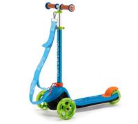 Trunki Trottinette Pliante à 3 Roues avec Sangle de remorquage et Sac (Petite (2-5 Ans), Bleue)