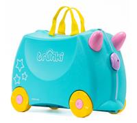 Trunki Valise à Roulettes pour Enfants et Bagages à Main pour Enfants : Valise à Roulettes Licorne Una (Bleu Sarcelle)