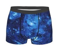 Trunks Caleçons Uomo Univers Bleu, Galaxie Spatiale Caleçon Boxeur sans Étiquette Boxer Léger et Fitted M