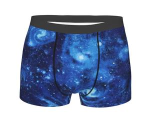 Trunks Caleçons Uomo Univers Bleu, Galaxie Spatiale Caleçon Boxeur sans Étiquette Boxer Léger et Fitted M