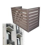 TRUNXU ache Climatiseur Exterieur Aluminium, Cache Climatiseur Exterieur, Clôture pour Cacher le Climatiseur, Support de Fleurs, Clôture de Jardin pour L'extérieur du Bâtiment (Color : Brown, Siz