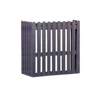 TRUNXU ache Climatiseur Exterieur Bois, Cache Clim Autoportante, Support de Pot de Fleur pour Plantes de Jardin pour L'extérieur pour Cacher le Climatiseur (Color : Gris)