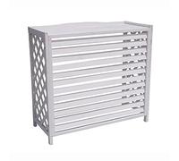 TRUNXUCL Cache Climatiseur Exterieur, Cache Climatiseur Exterieur Bois pour L'extérieur, Caisson Anti Bruit Pompe a Chaleur, Présentoir de Pot de Fleur pour Décoration Extérieure et Intérieure (Color