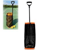 TRUNXUCL Panier à Balles de Tennis, Ramasse-Balles de Pickleball, Bac/Porte-Balles/Ramasseur de Balles, Chariot de Pickleball avec Hauteur Réglable(Orange)