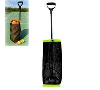 TRUNXUCL Panier à Balles de Tennis, Ramasse-Balles de Pickleball, Bac/Porte-Balles/Ramasseur de Balles, Chariot de Pickleball avec Hauteur Réglable(Green)