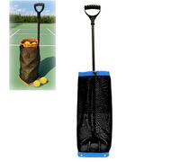 TRUNXUCL Panier à Balles de Tennis, Ramasse-Balles de Pickleball, Bac/Porte-Balles/Ramasseur de Balles, Chariot de Pickleball avec Hauteur Réglable(Blue)