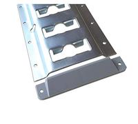 Trupa Barre d'ancrage combinée avec Embout en tôle galvanisé 2 x 1,5 m - Rail d´arimage