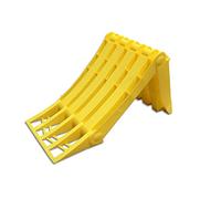 Trupa Cale de roue pliable pour camion, sabot de frein, jaune 53 avec rail