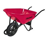 TRUPER Brouette métallique 100 litres jante imperméable avec roulements pour chantier construction et jardin Capacité 580 kg