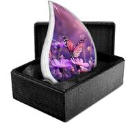 Trupoint Memorials Petites urnes pour cendres humaines - Mini urnes pour cendres humaines, petites urnes pour cendres humaines, petites urnes pour cendres humaines - Petite urne pour cendres - Violet,